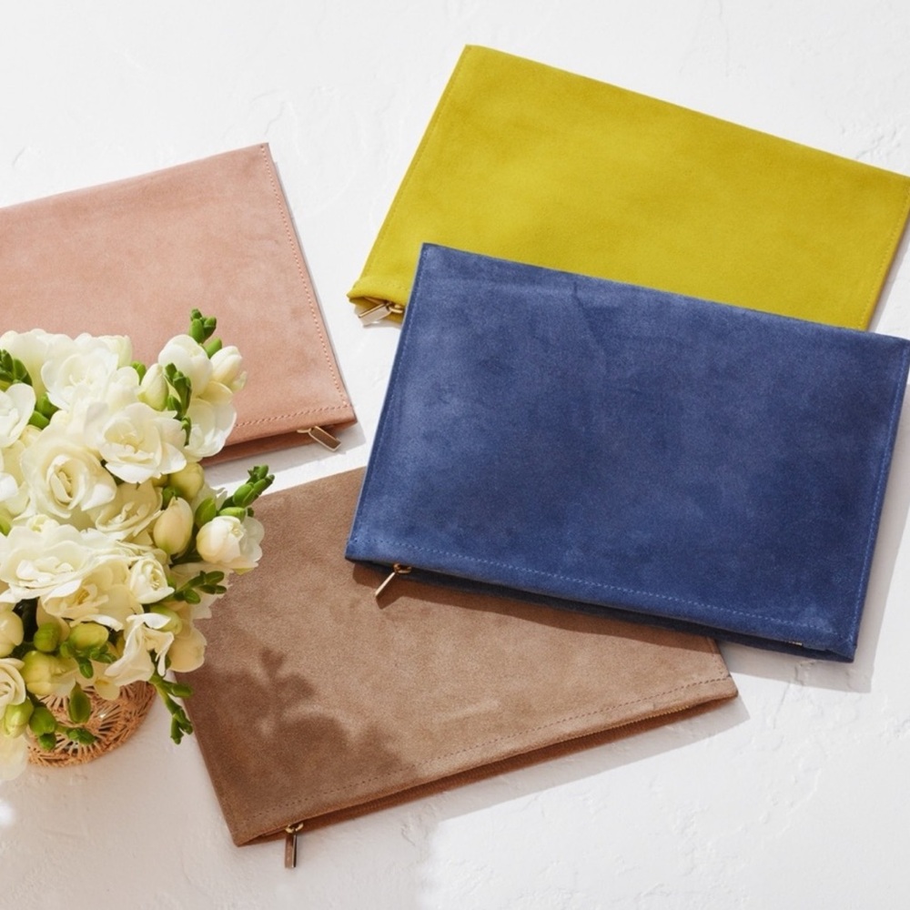Aerin Suede Clutch